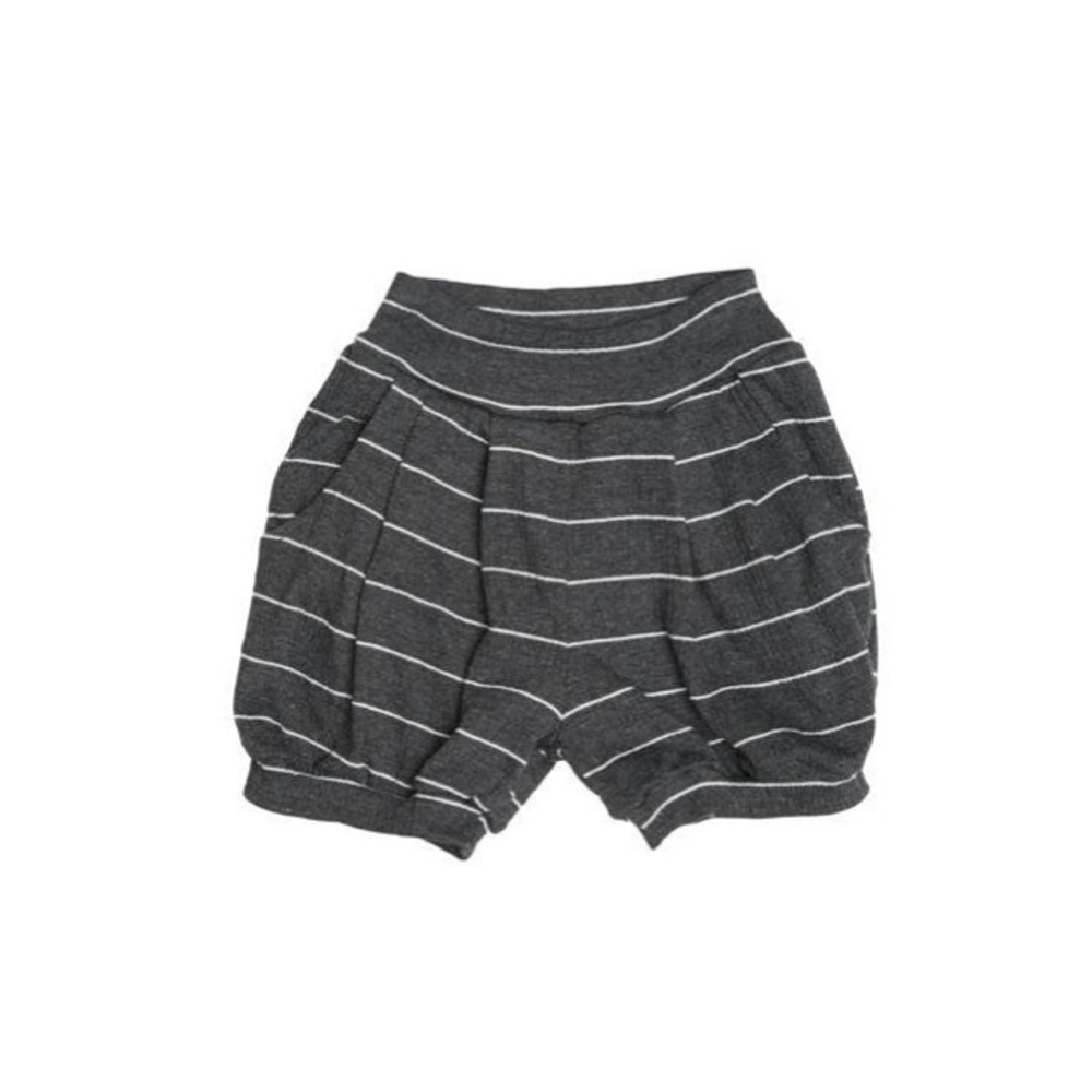 !! NWT Joah Love Charcoal Striped Bubble Shorts